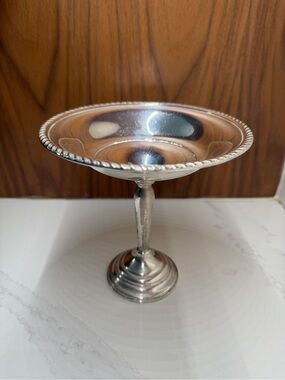 Vintage Preisner Sterling Silver Weighted 186 Pedestal Compote Candy Dish
